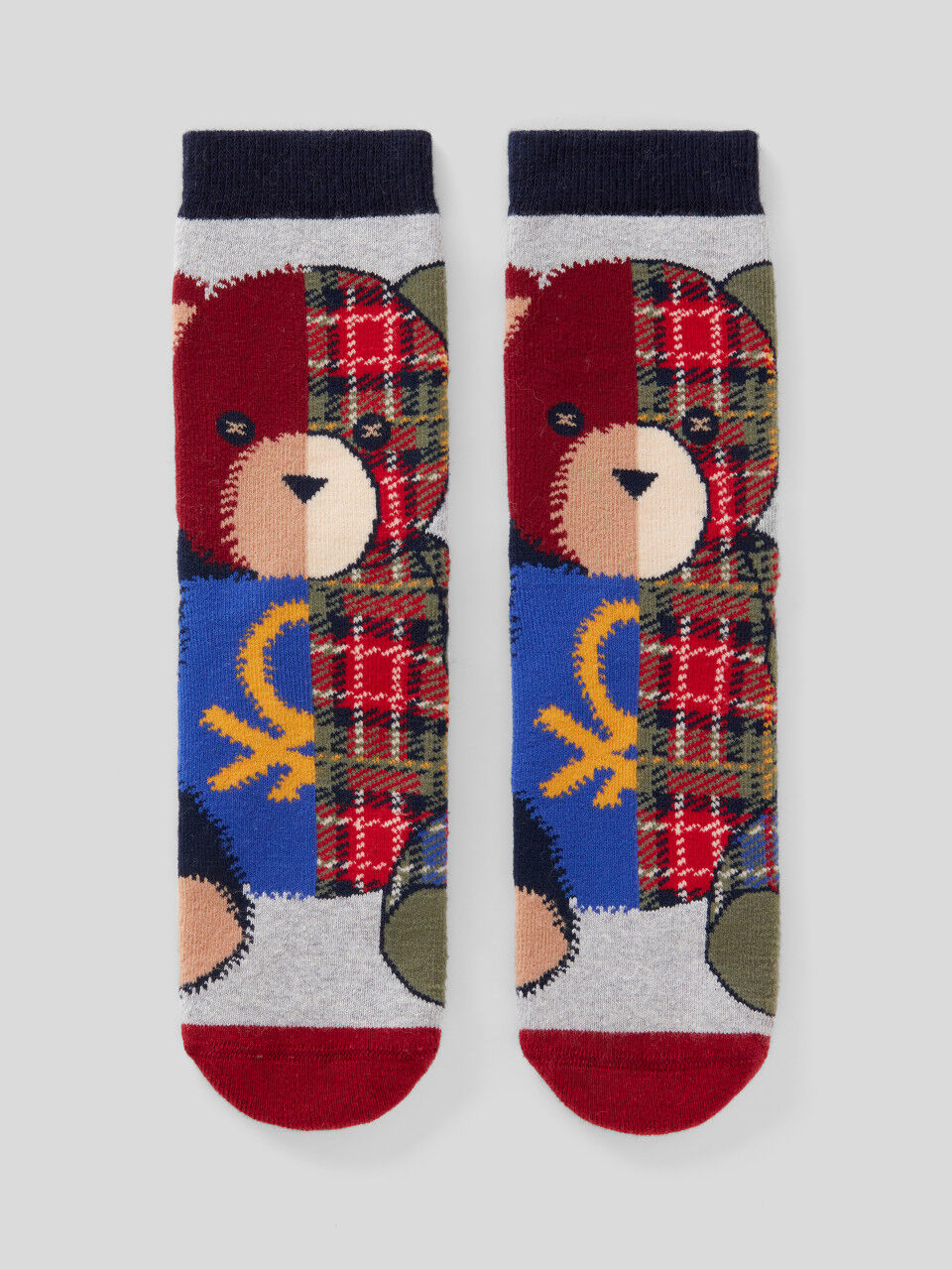 Non-slip teddy bear socks