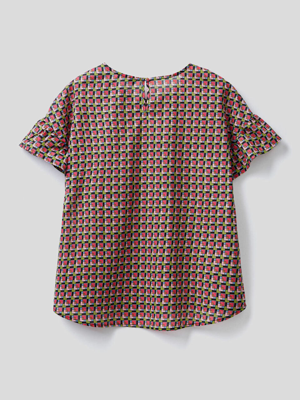 Blouse with frill sleeve image number 2