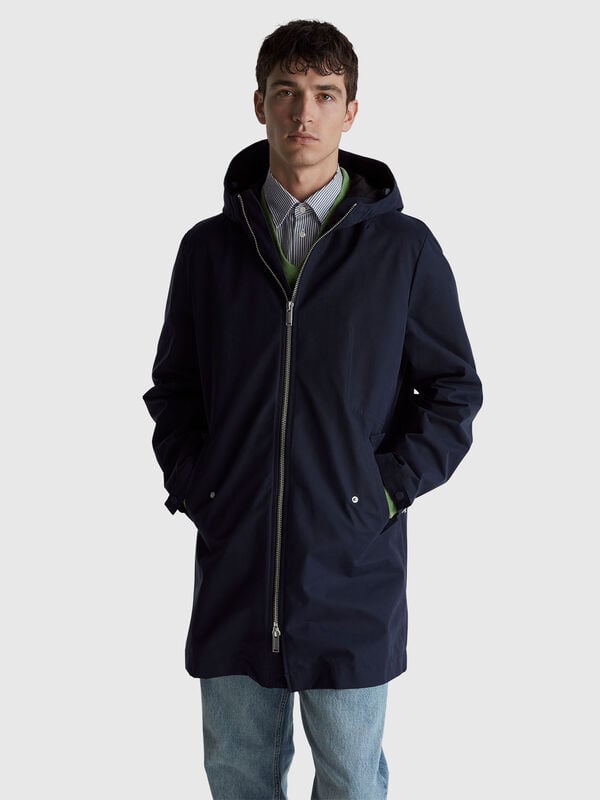 Cotton blend parka Men