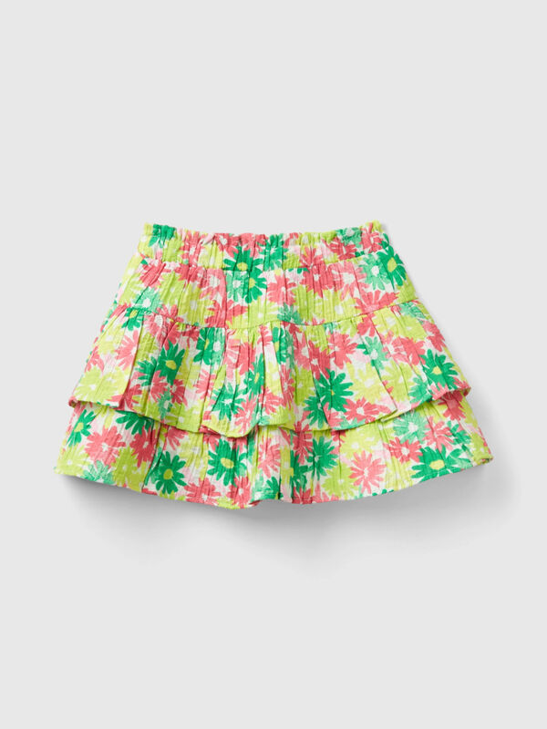 Skirt with floral print Junior Girl