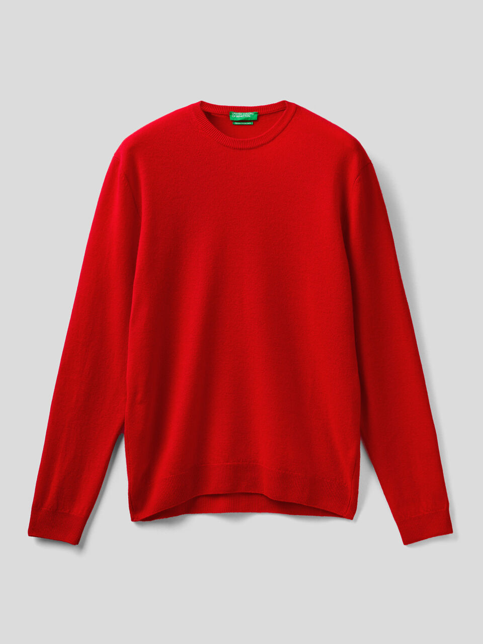 Crew neck sweater in pure virgin wool image number 1