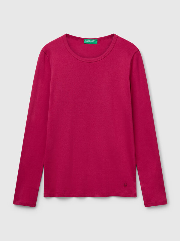 Long sleeve 100% cotton t-shirt Long sleeve 100% cotton t-shirt Women