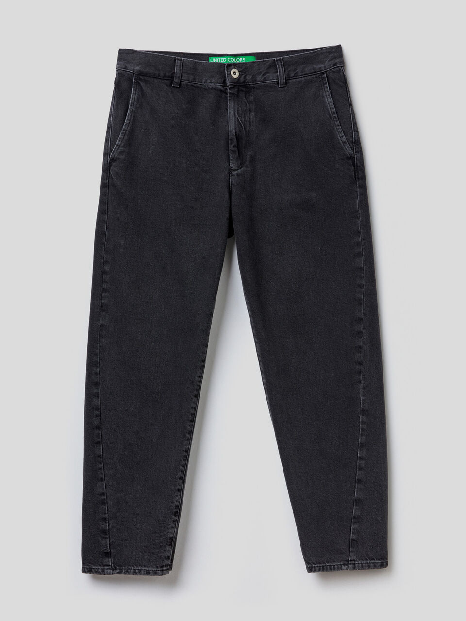 Cropped 100% cotton jeans image number 1