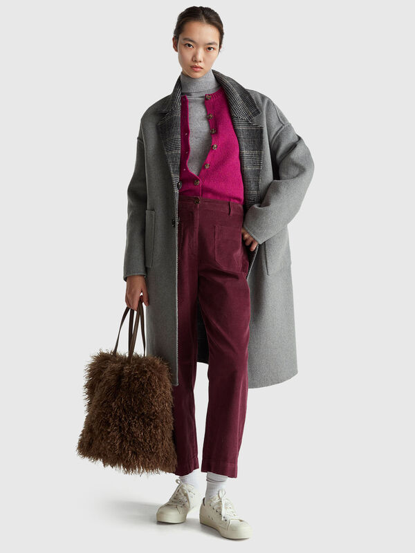 Cardigan in pure Shetland wool Women