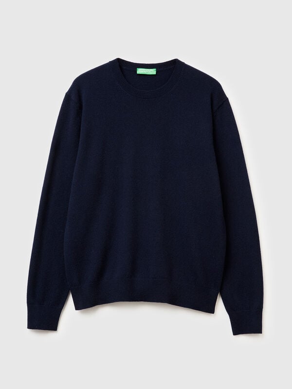 Midnight blue sweater in pure cashmere Men