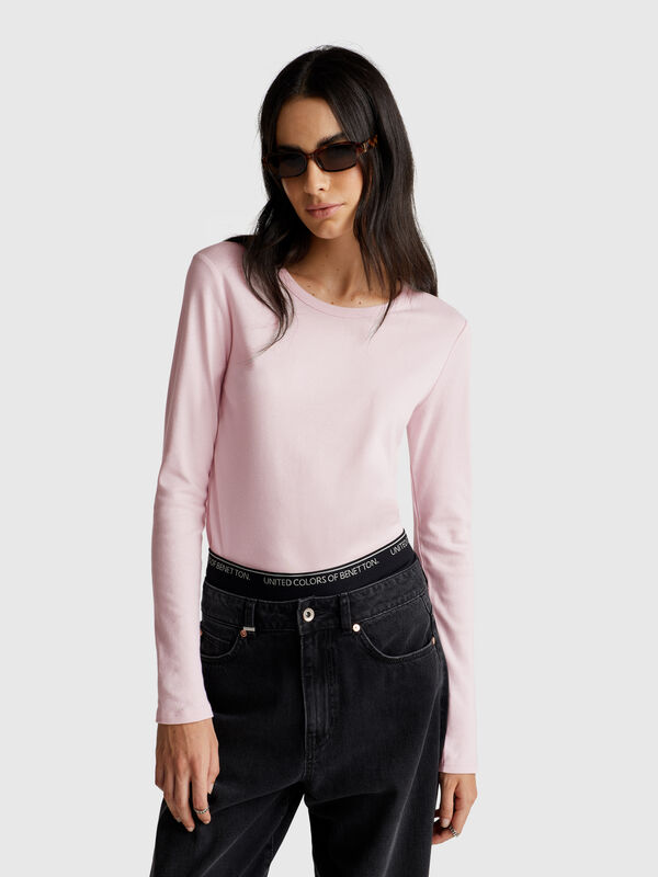 Long sleeve 100% cotton t-shirt Long sleeve 100% cotton t-shirt Women