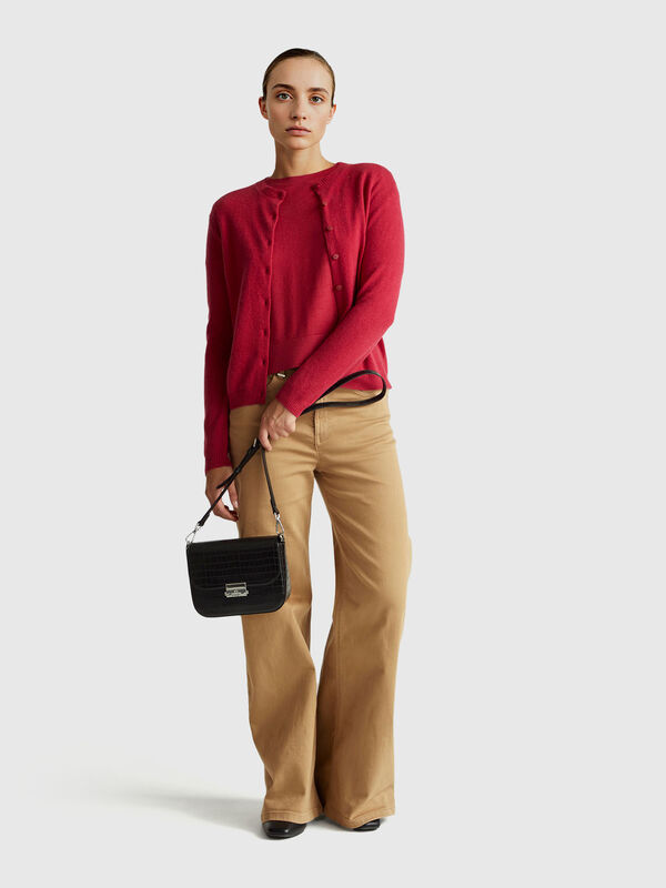 Cardigan in wool and cashmere blend Women