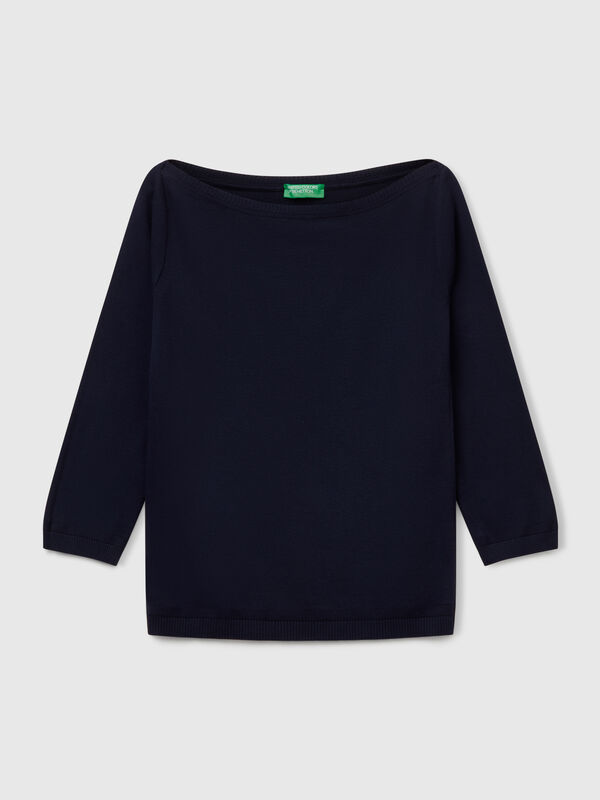 Boat neck sweater Women