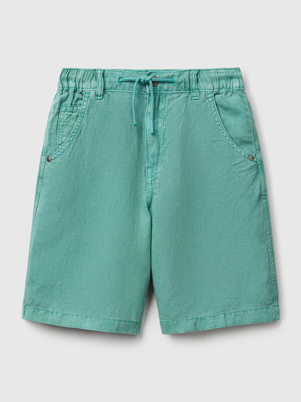 Linen blend bermudas Junior Boy