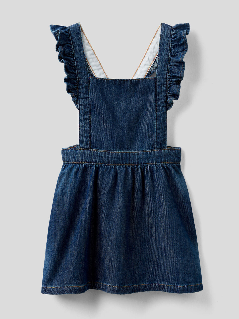 Dungaree skirt with rouches image number 1