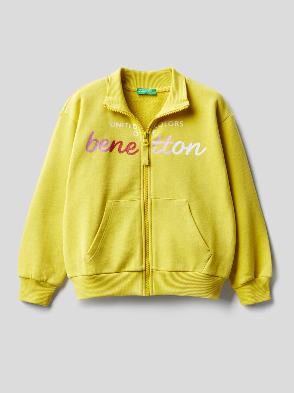 100% cotton zip-up sweatshirt image number 1