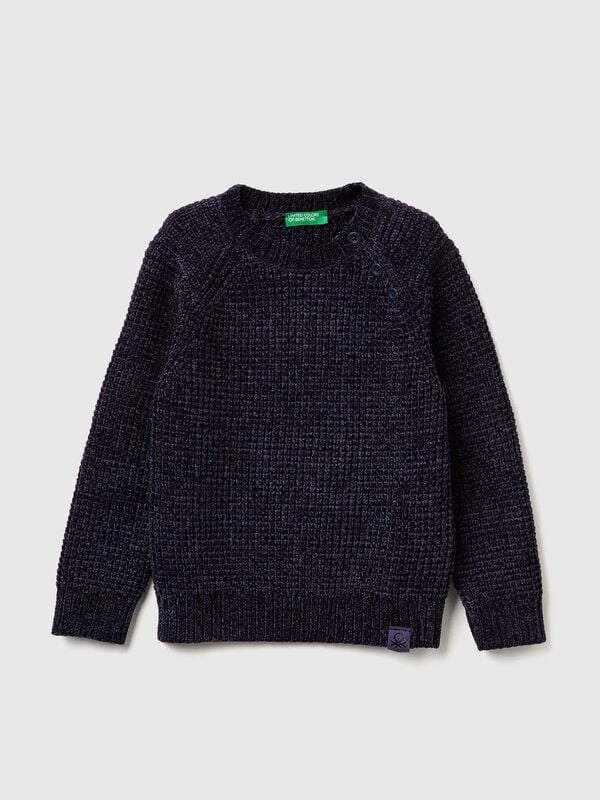 Chenille crew neck sweater Junior Boy