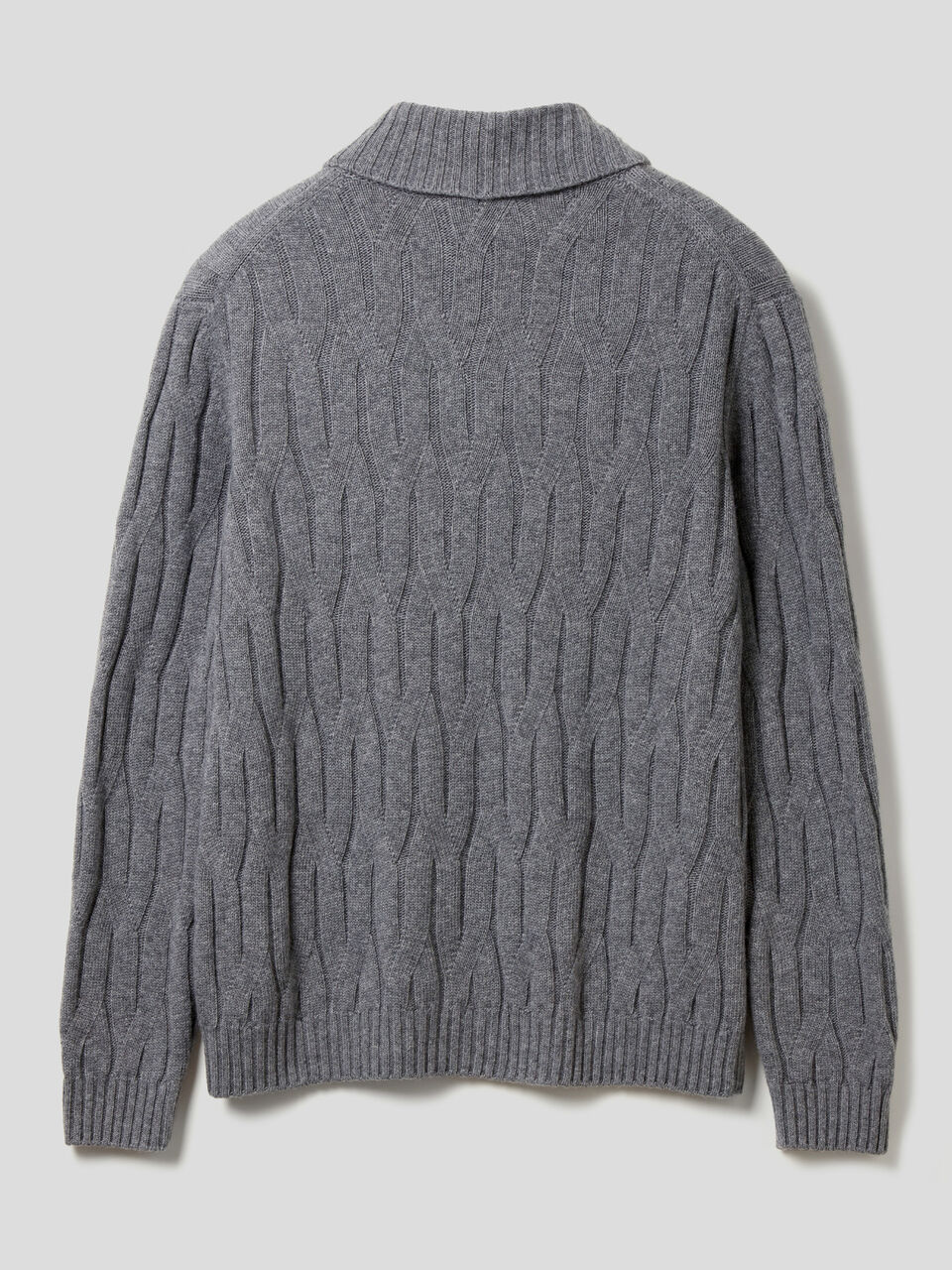 Knit sweater in cashmere and wool blend image number 2