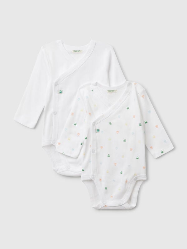 Two bodysuits in cotton New Born (0-18 months)