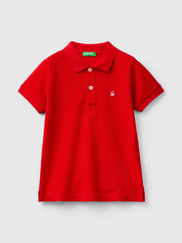 Short sleeve polo in organic cotton Junior Boy