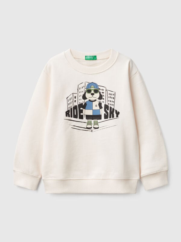 Crew neck sweatshirt with print Junior Boy