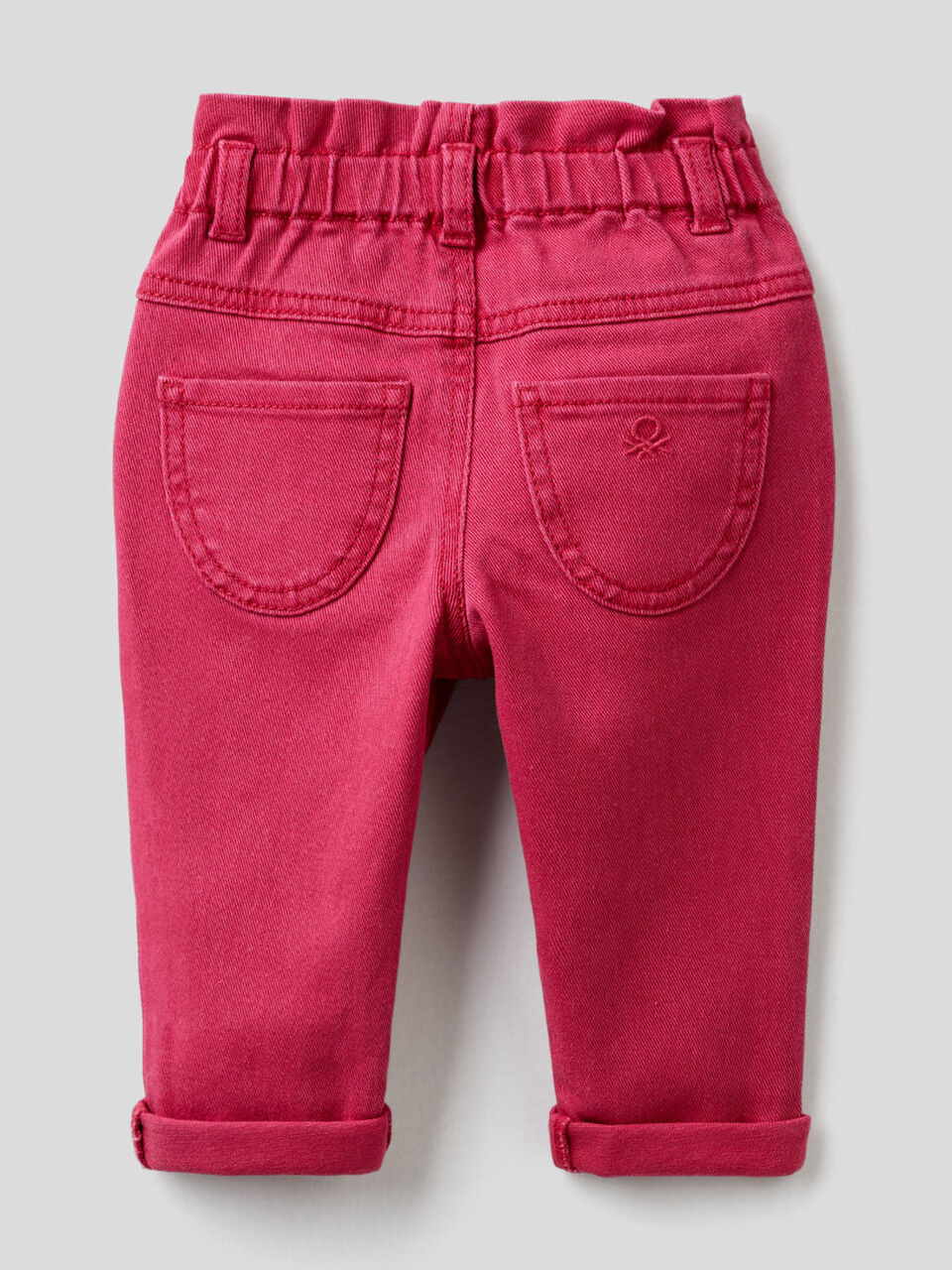 Paperbag trousers in organic cotton image number 2