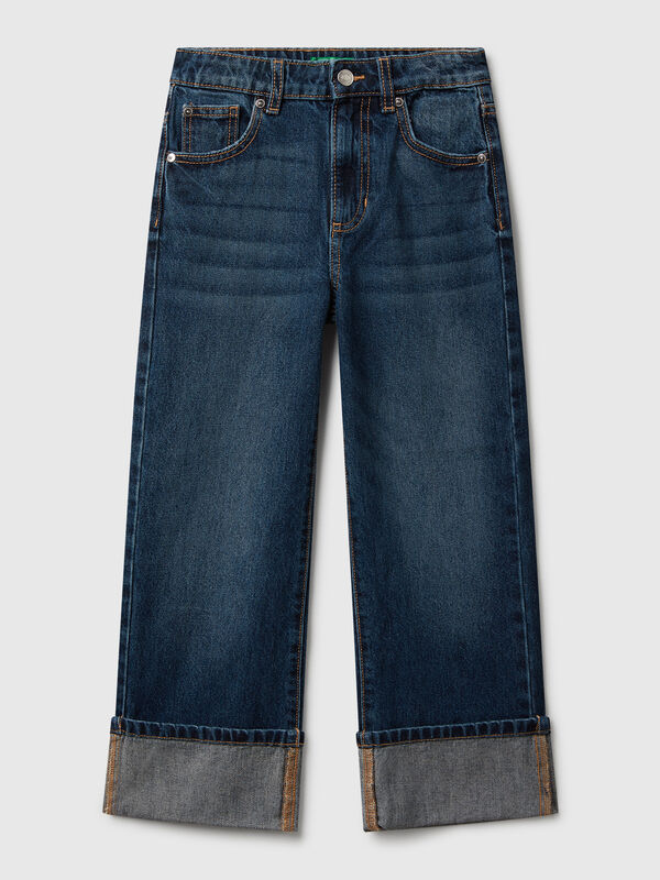 Straight jeans with cuffs Junior Girl