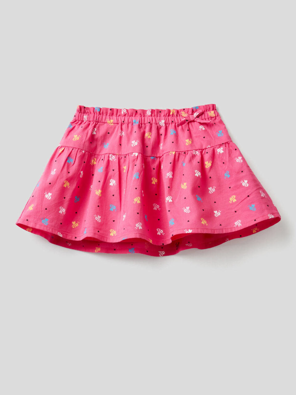 Printed skirt in 100% cotton image number 1
