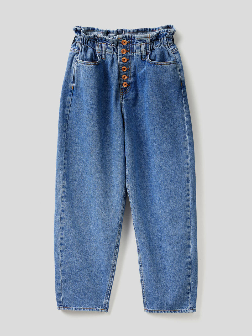 Paper bag jeans Women image number null