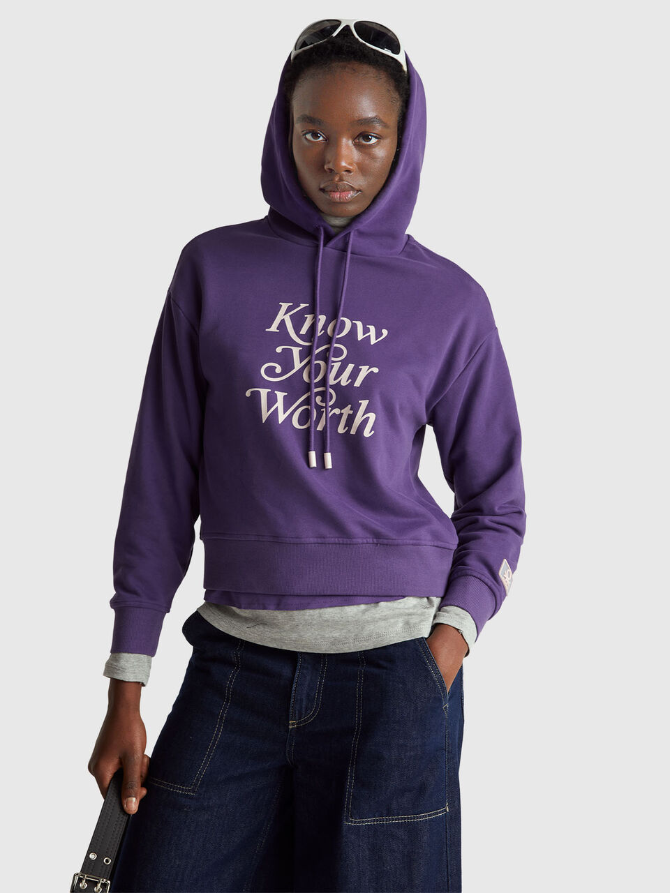 SWEATER W/HOOD Women image number null