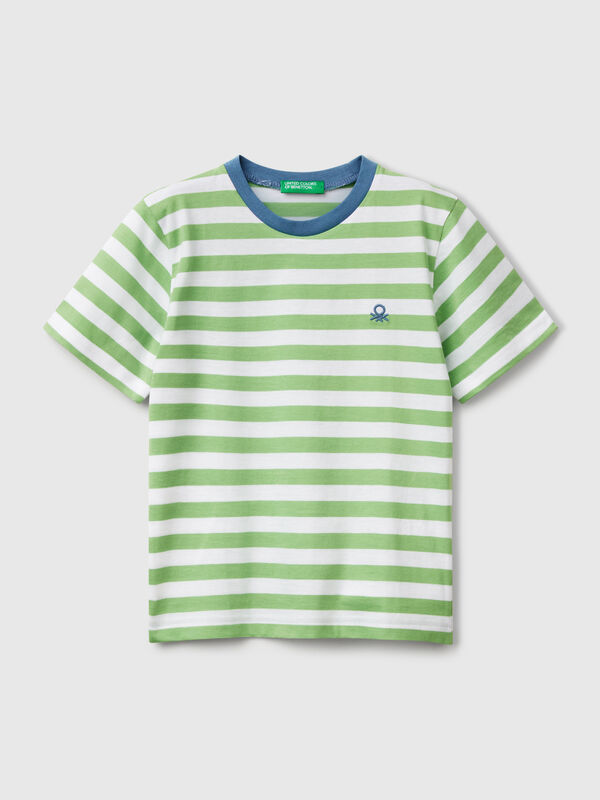 100% cotton striped t-shirt Junior Boy