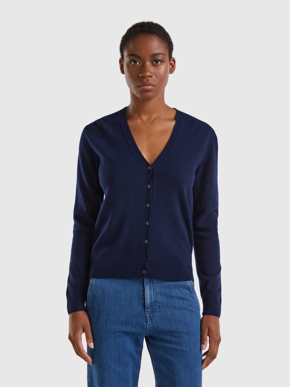 Blue cardigan cheap