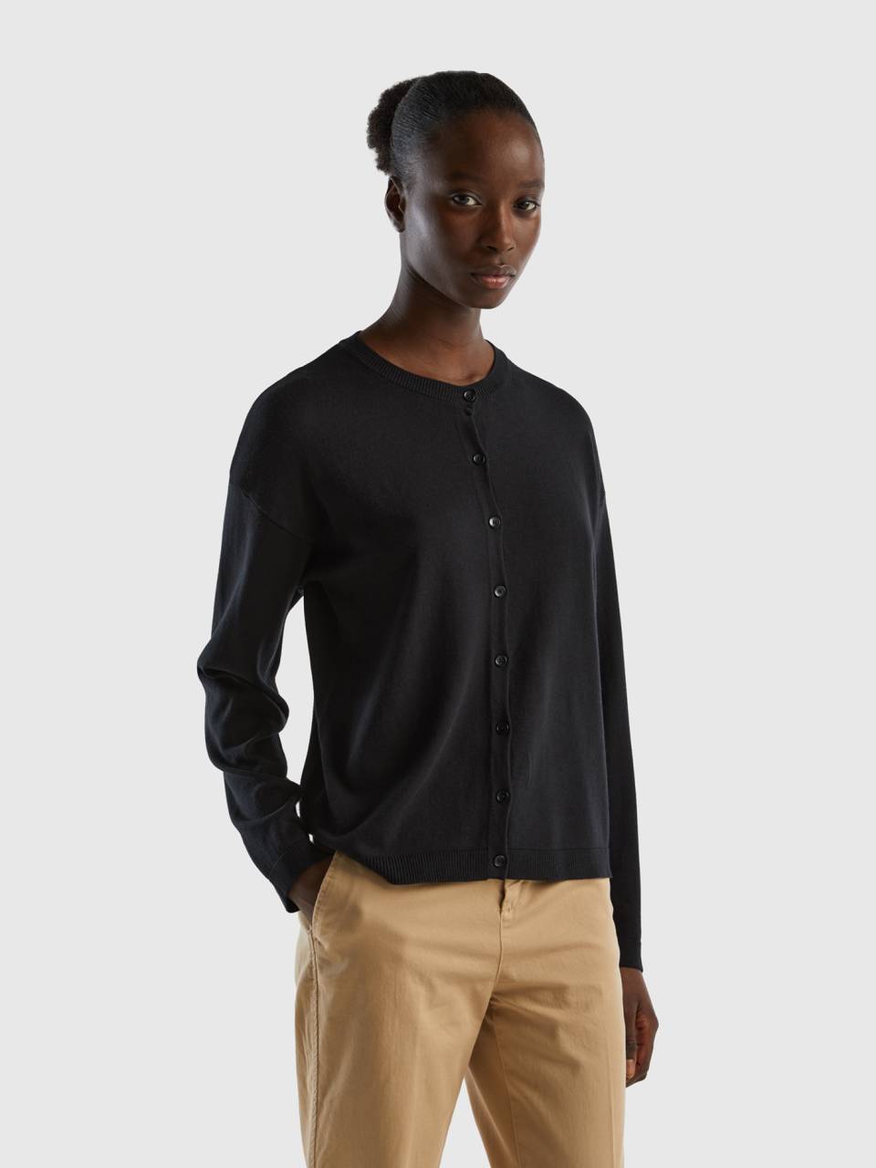 Crew sales neck cardigan